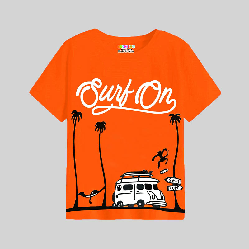 KUCHIPOO Boys Half Sleeves T-Shirts