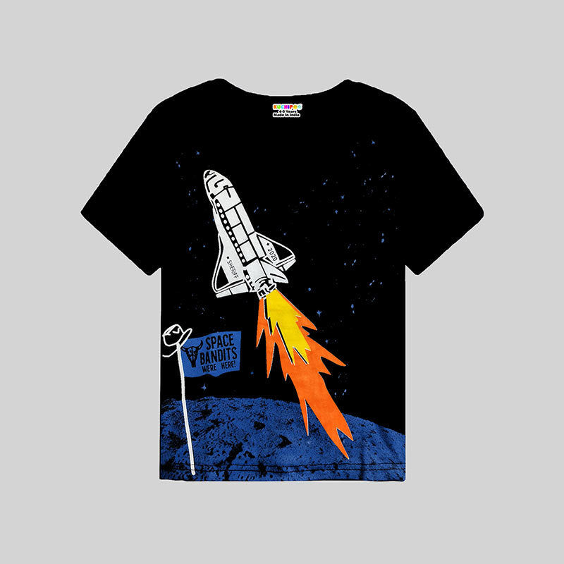 KUCHIPOO Boys Half Sleeves T-Shirts