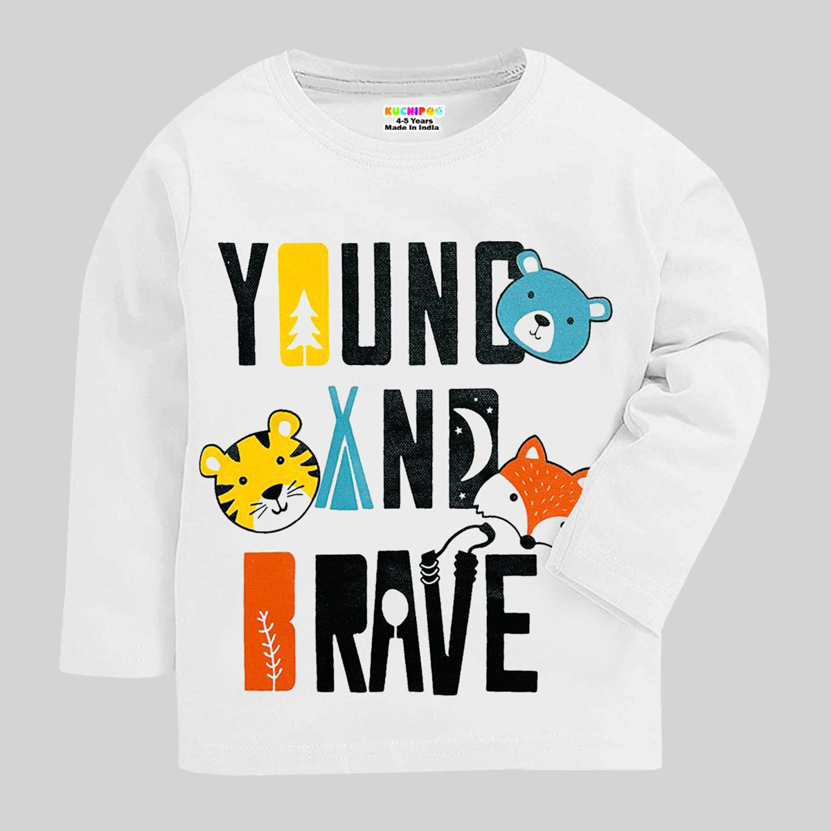 KUCHIPOO Boys Full Sleeves T-Shirts