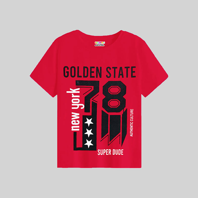 KUCHIPOO Boys Half Sleeves T-Shirts