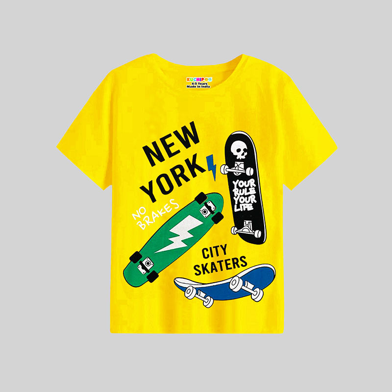 KUCHIPOO Boys Half Sleeves T-Shirts