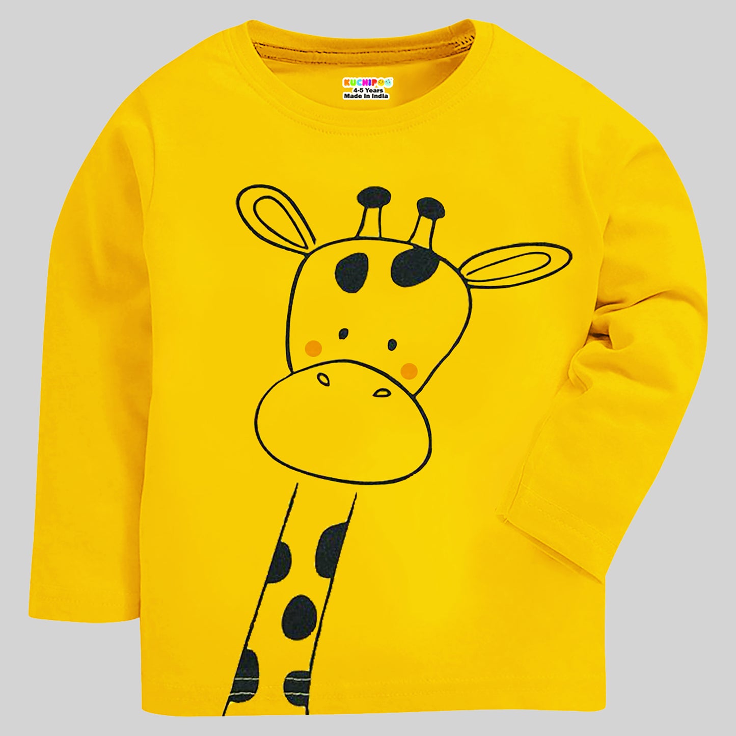 KUCHIPOO Baby Boys and Baby Girls Full Sleeves T-Shirts