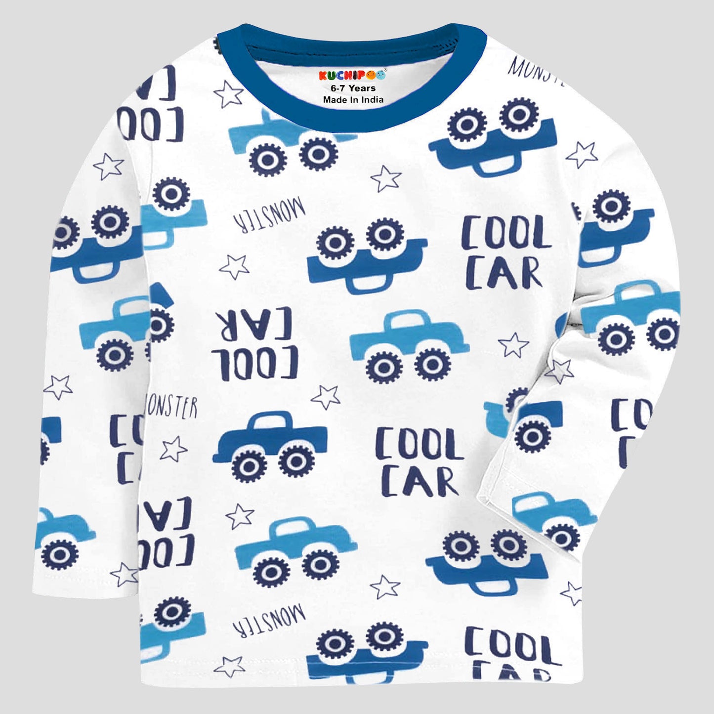 KUCHIPOO Baby Boys and Baby Girls Full Sleeves T-Shirts