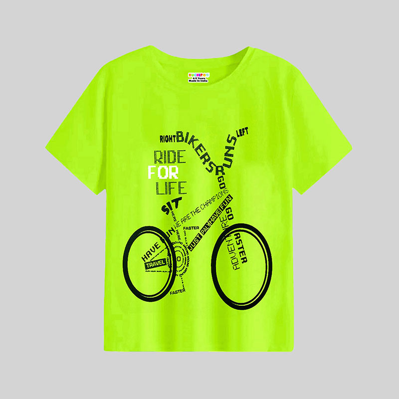 KUCHIPOO Boys Half Sleeves T-Shirts