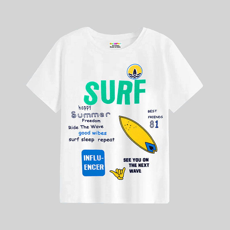 KUCHIPOO Boys Half Sleeves T-Shirts