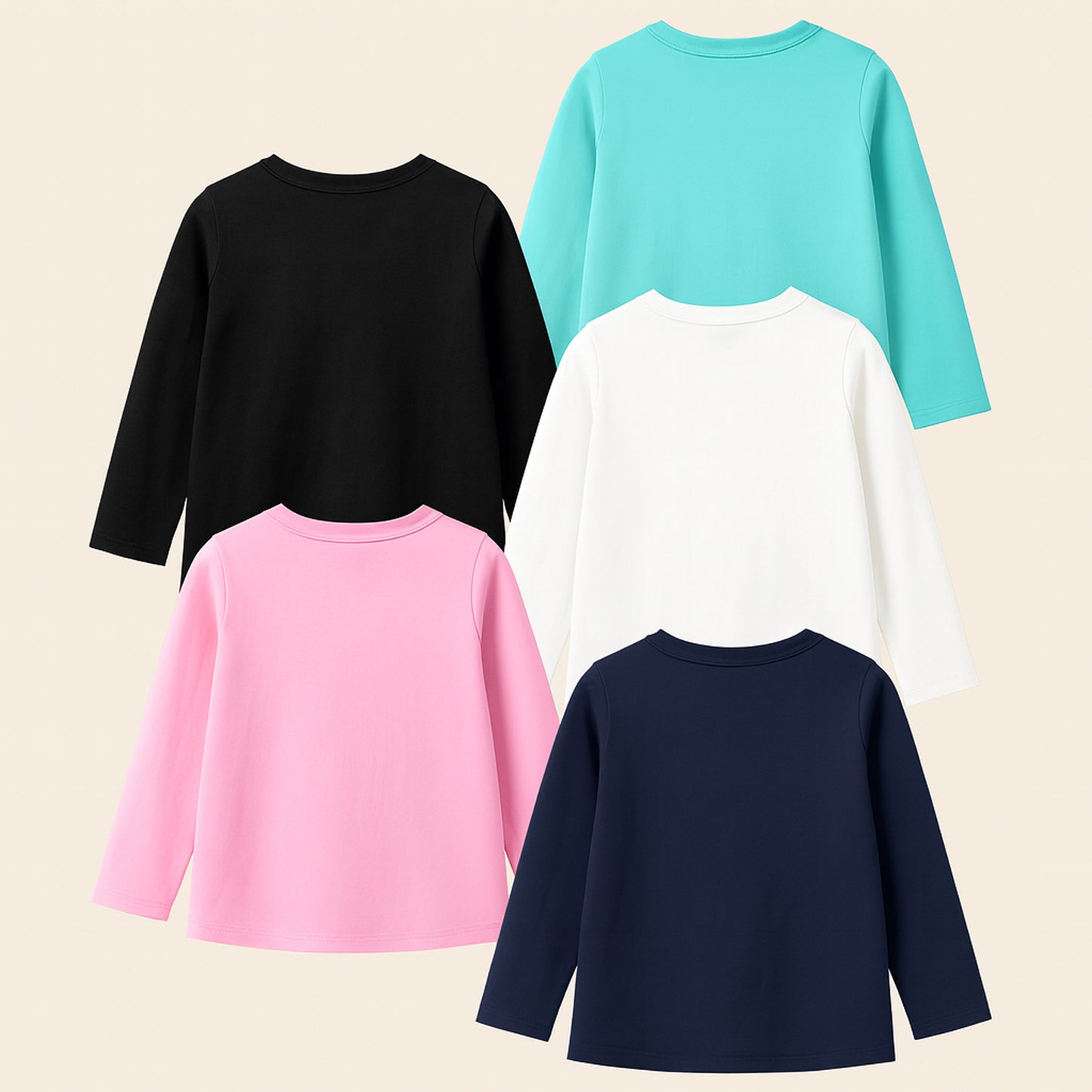 KUCHIPOO Girls Full Sleeves T-Shirts