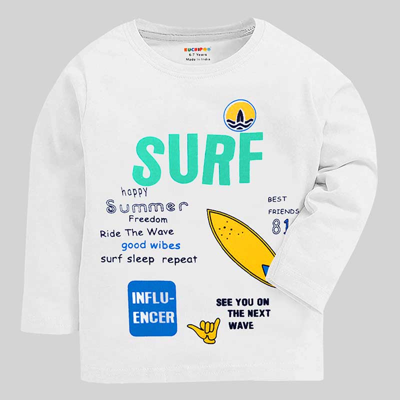 KUCHIPOO Boys Full Sleeves T-Shirts