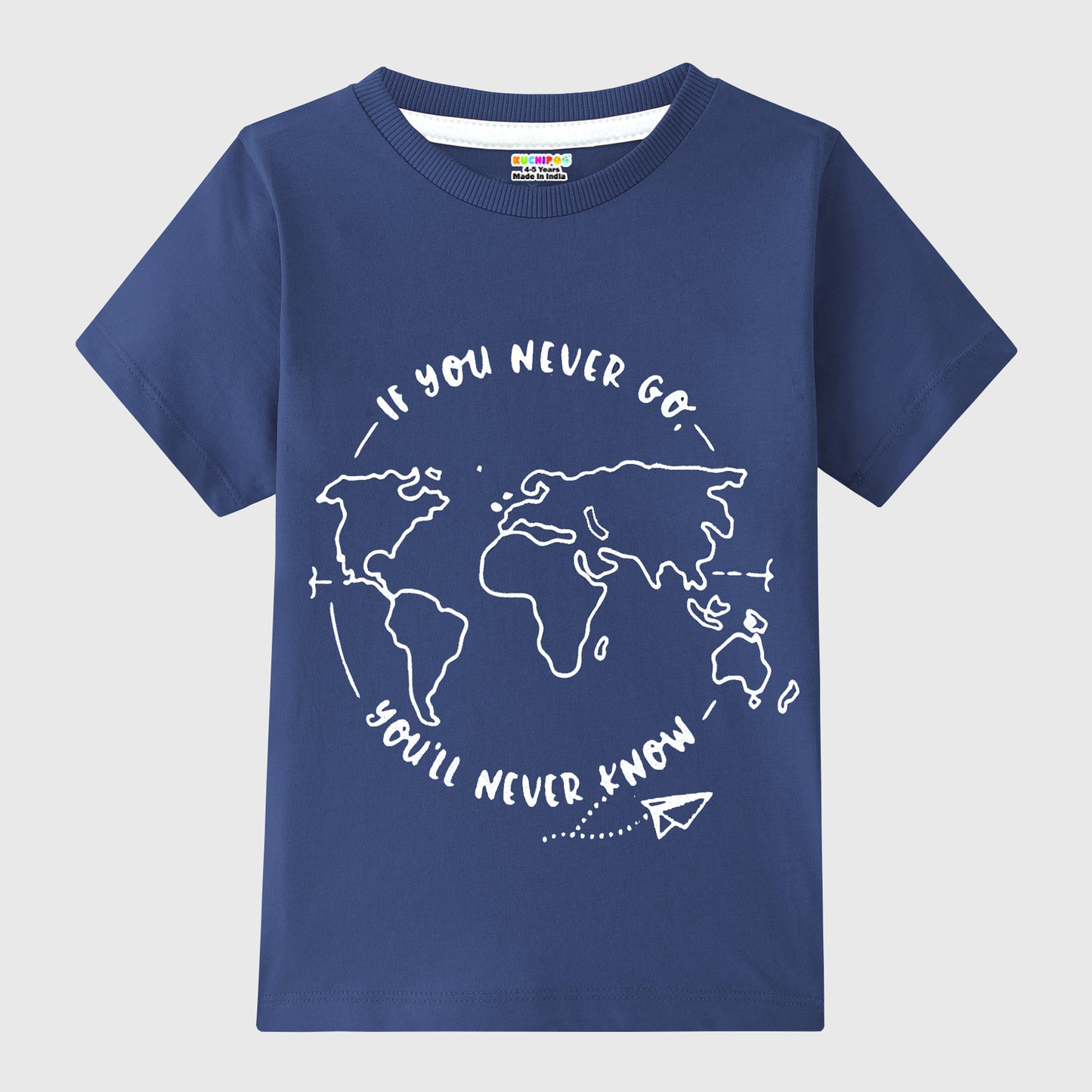 KUCHIPOO Boys Half Sleeves T-Shirts