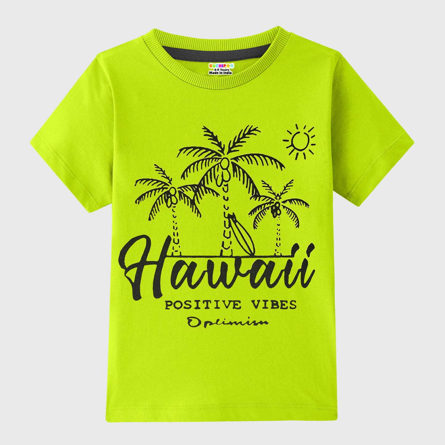 KUCHIPOO Boys Half Sleeves T-Shirts