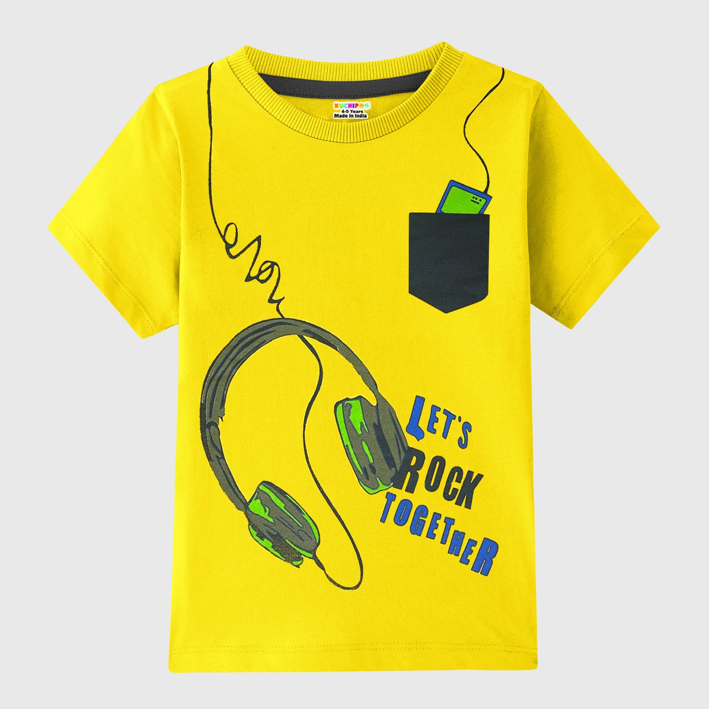 KUCHIPOO Boys Half Sleeves T-Shirts