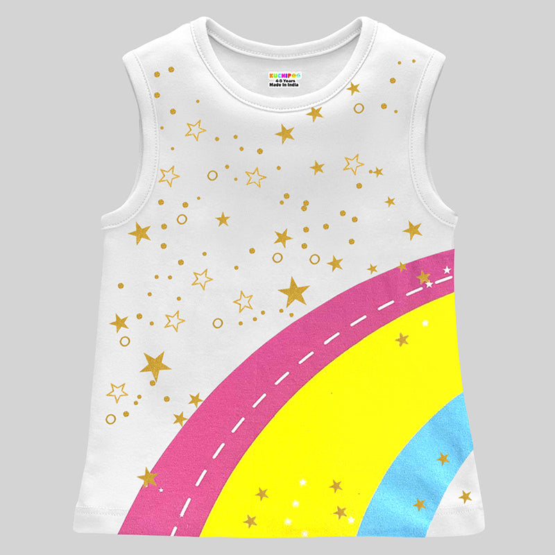 Kuchipoo Girls Sleeveless T-Shirts
