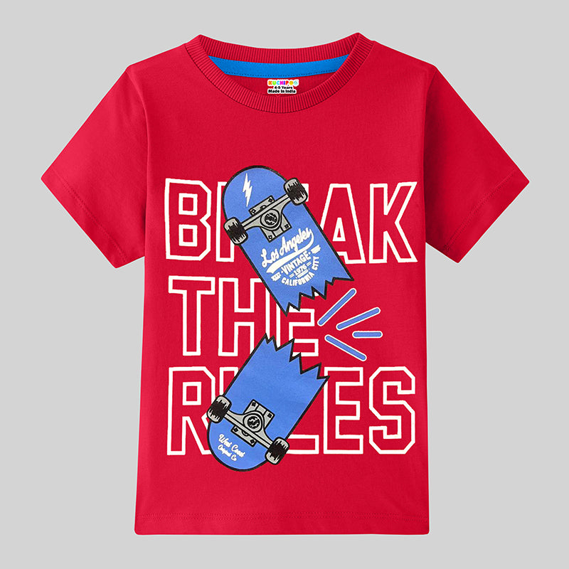 KUCHIPOO Boys Half Sleeves T-Shirts