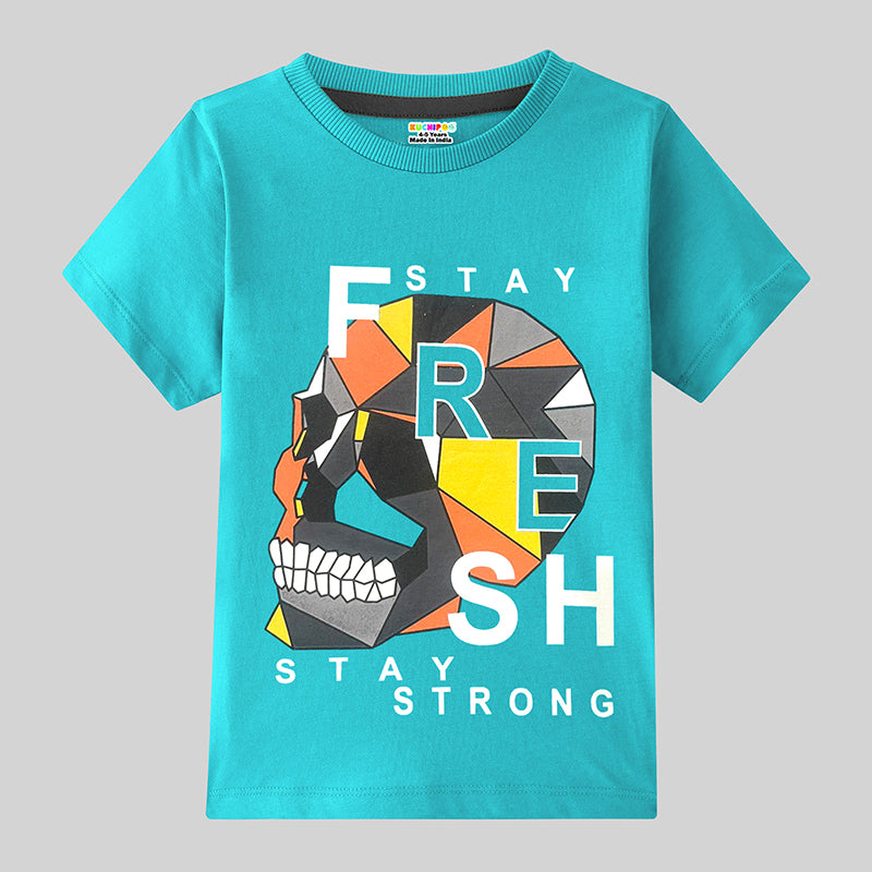 KUCHIPOO Boys Half Sleeves T-Shirts