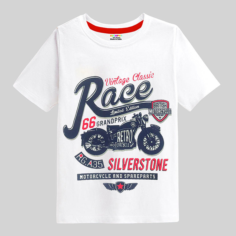 KUCHIPOO Boys Half Sleeves T-Shirts