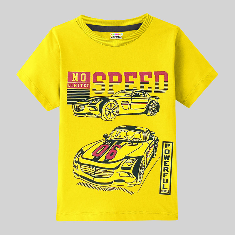 KUCHIPOO Boys Half Sleeves T-Shirts