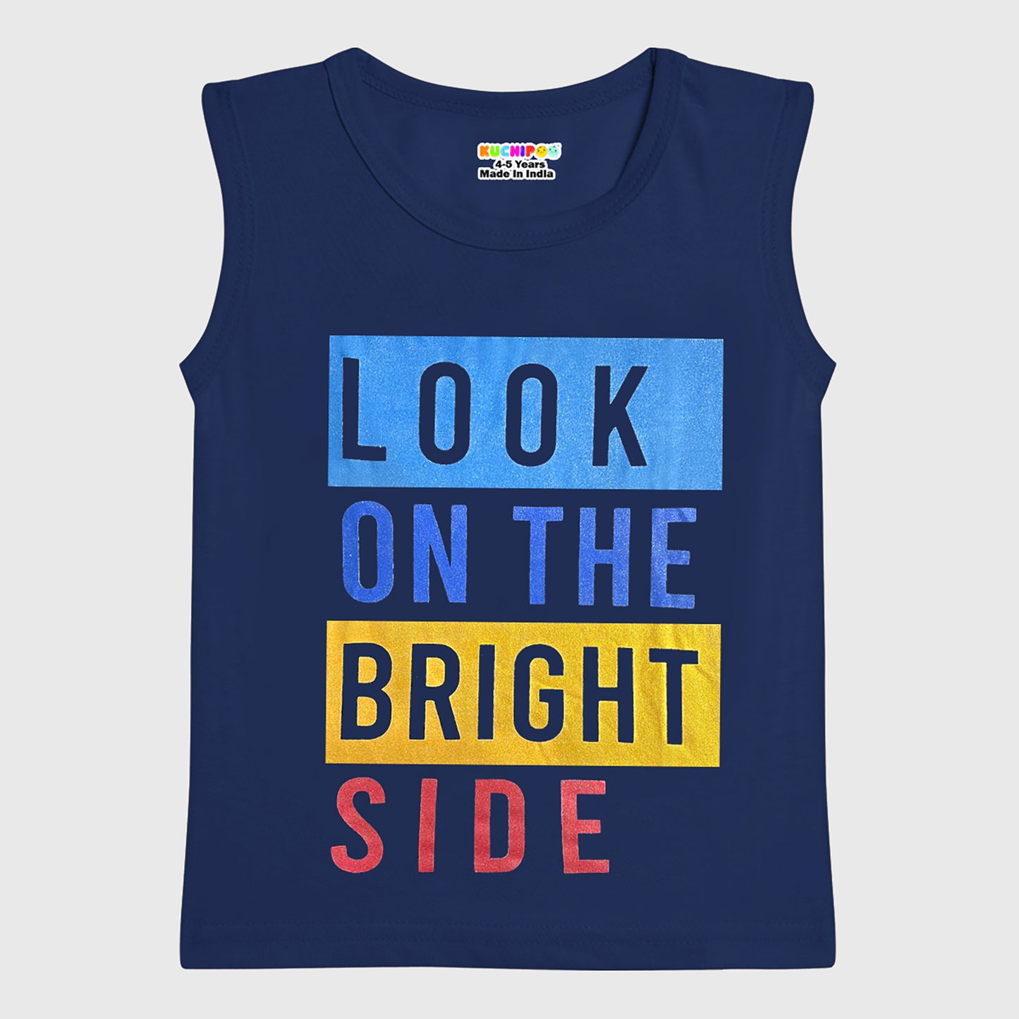 KUCHIPOO Boys Sleeves less T-Shirts