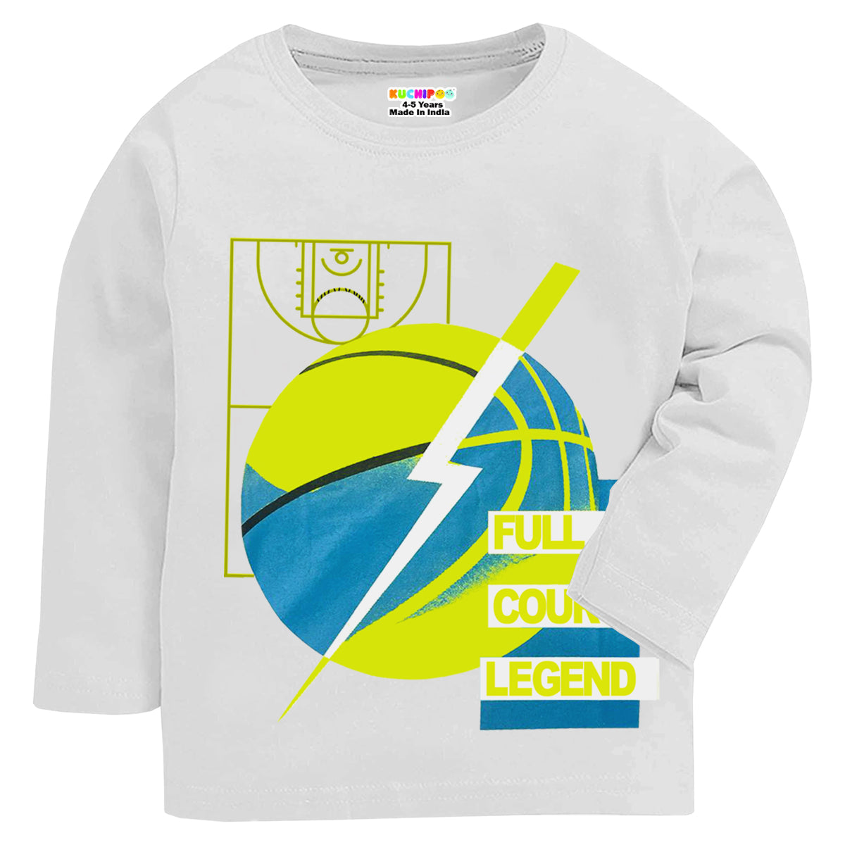 KUCHIPOO Boys  Full Sleeves T-Shirts