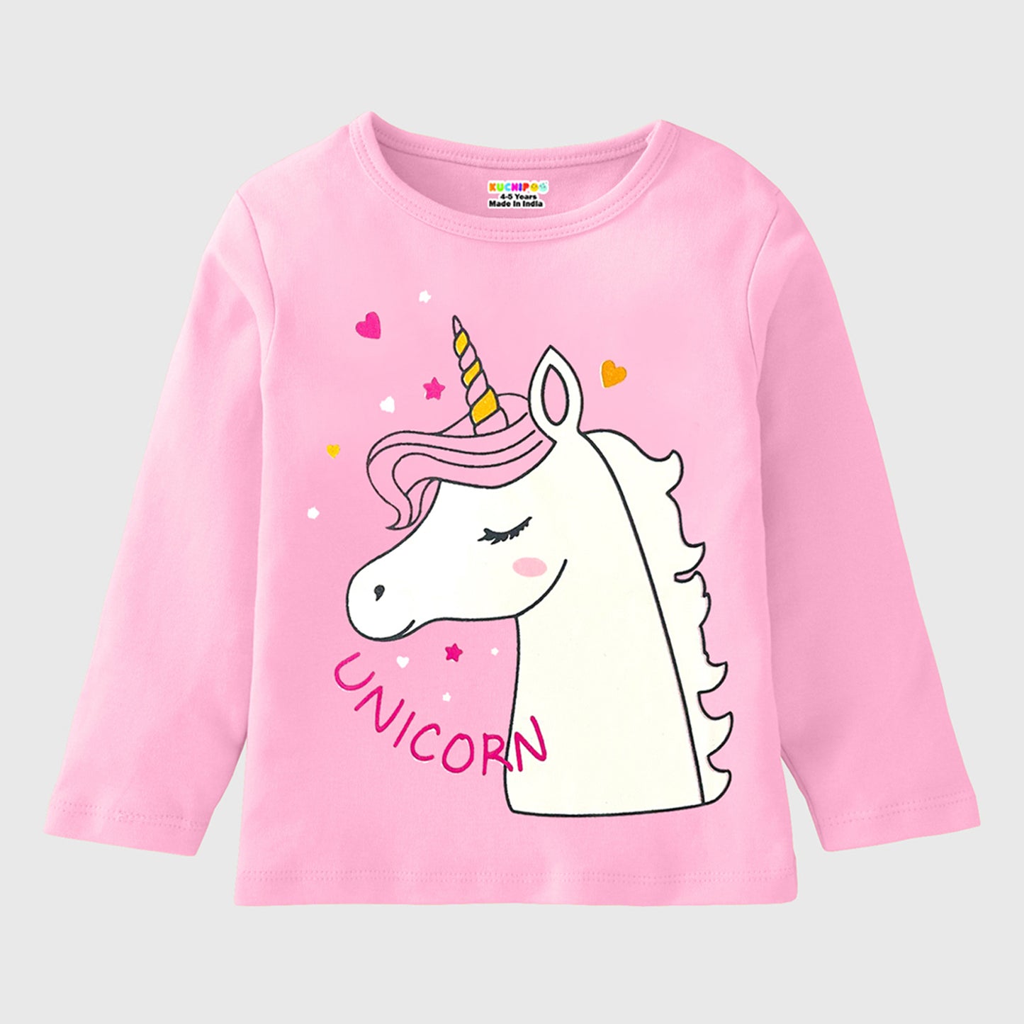 KUCHIPOO Girls Full Sleeves T-Shirts