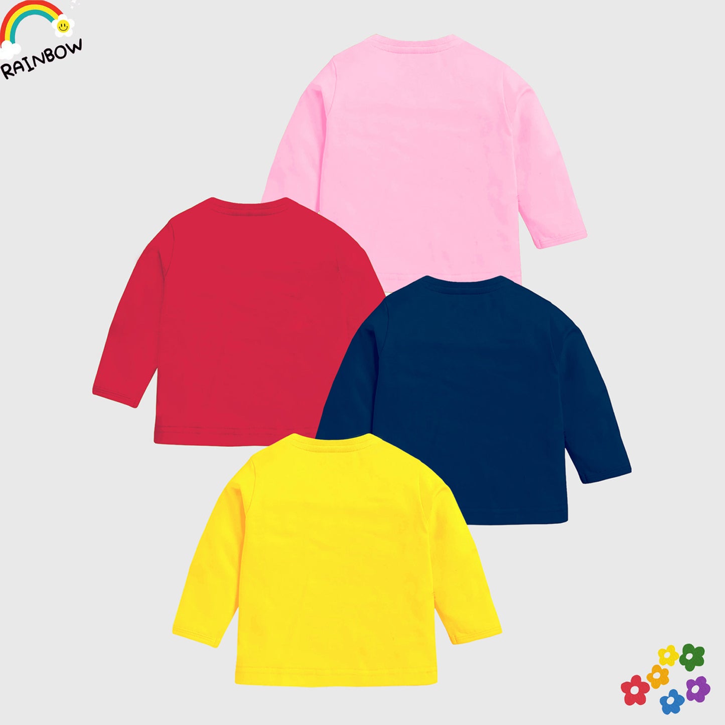 KUCHIPOO Baby Girls Full Sleeves T-Shirts