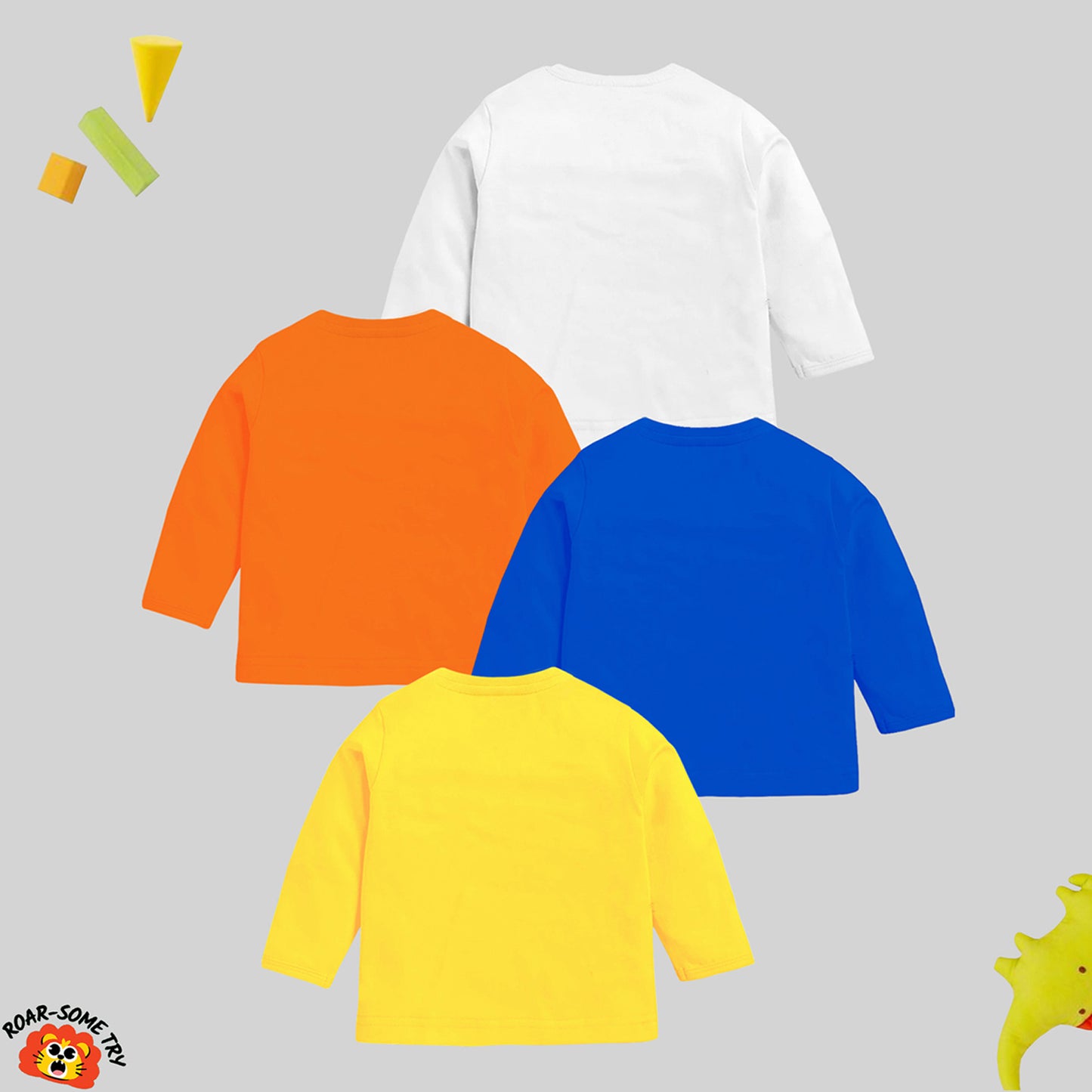 KUCHIPOO Baby Boys and Baby Girls Full Sleeves T-Shirts