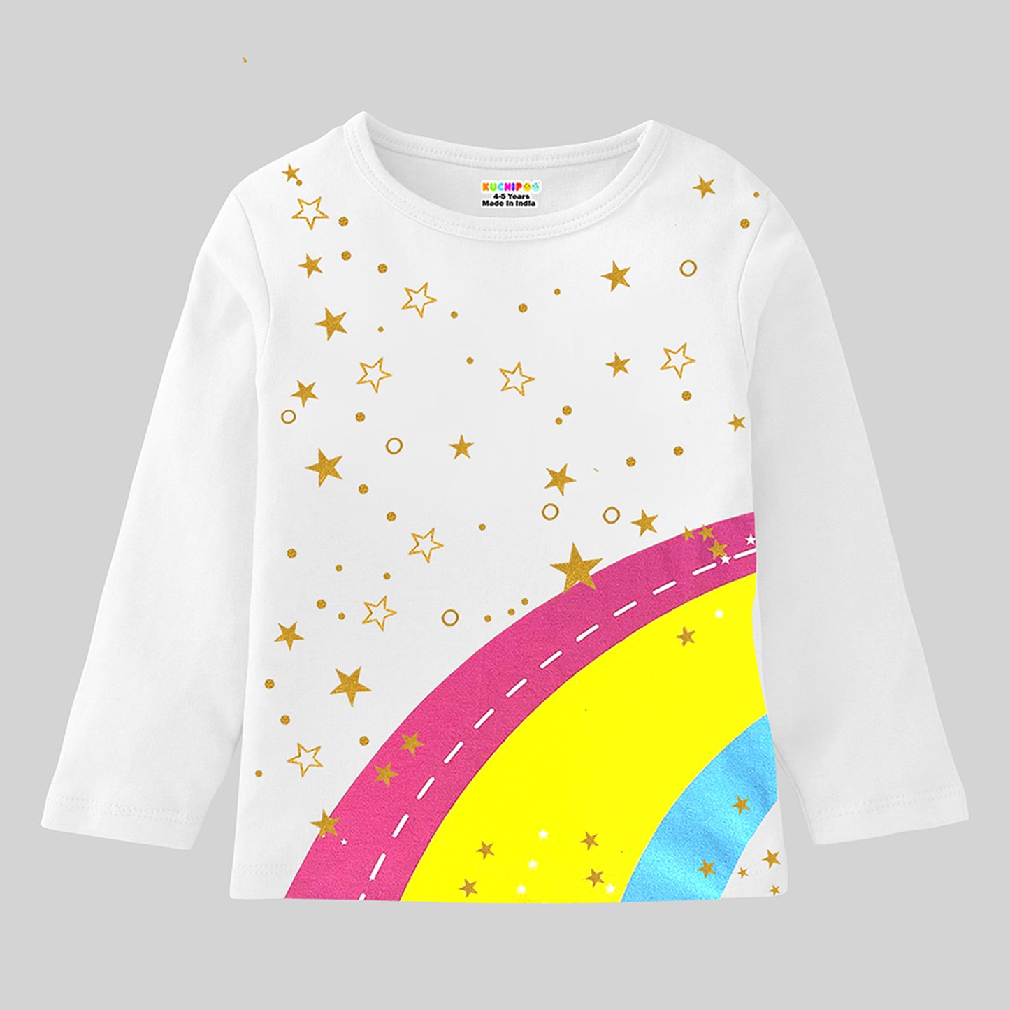 KUCHIPOO Girls Full Sleeves T-Shirts