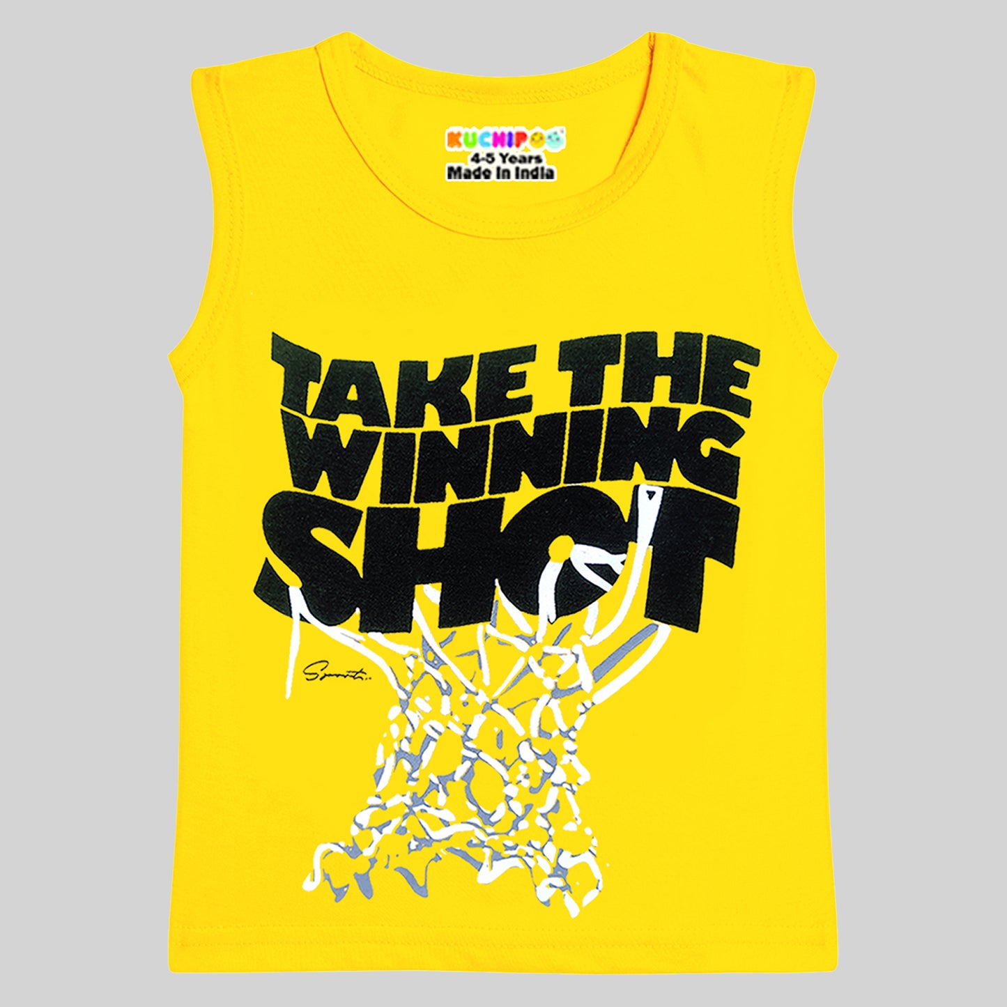 KUCHIPOO Boys Sleeves less T-Shirts
