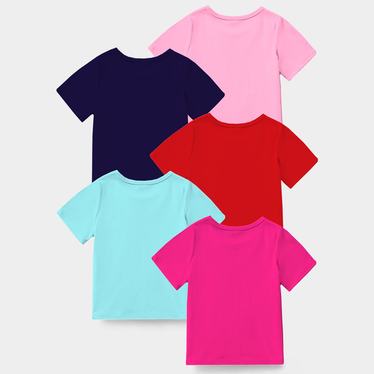 KUCHIPOO Girls Half Sleeves T-Shirts