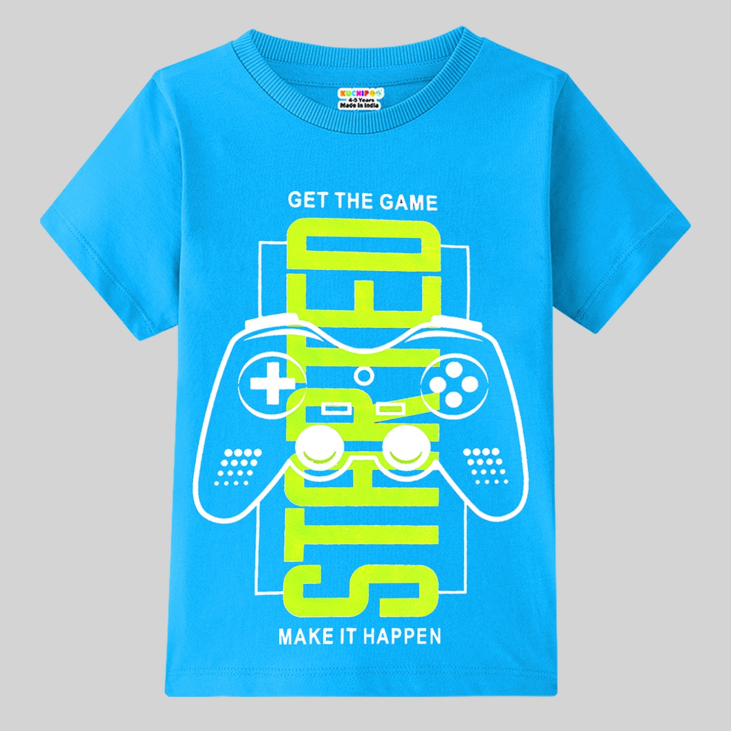 KUCHIPOO Boys Half Sleeves T-Shirts