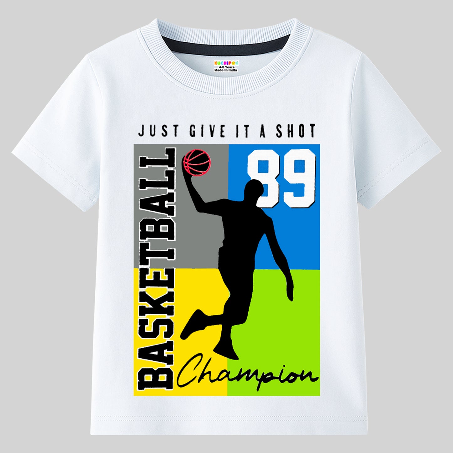 KUCHIPOO Boys Half Sleeves T-Shirts