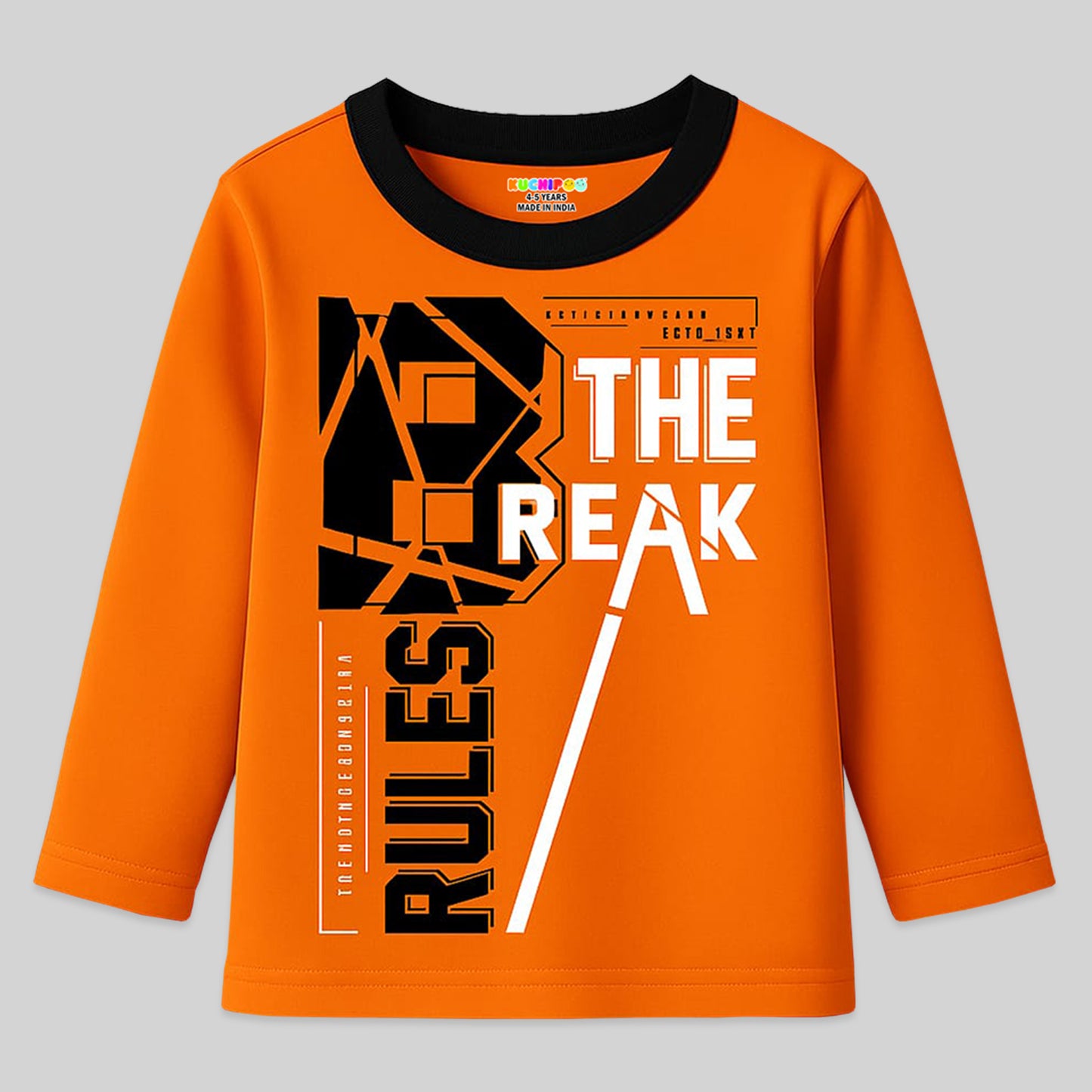 Kuchipoo Boys Full Sleeves Cotton T-Shirt - Pack of 4