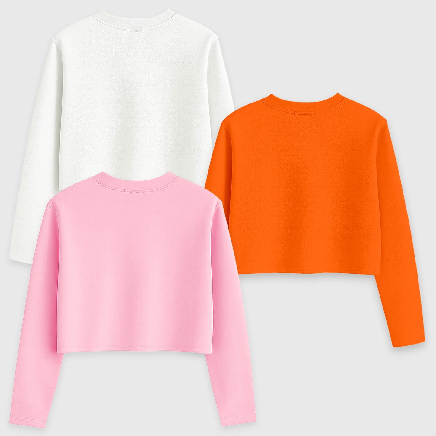 Kuchipoo Girls Crop Top Cotton T-Shirt - Pack of 3