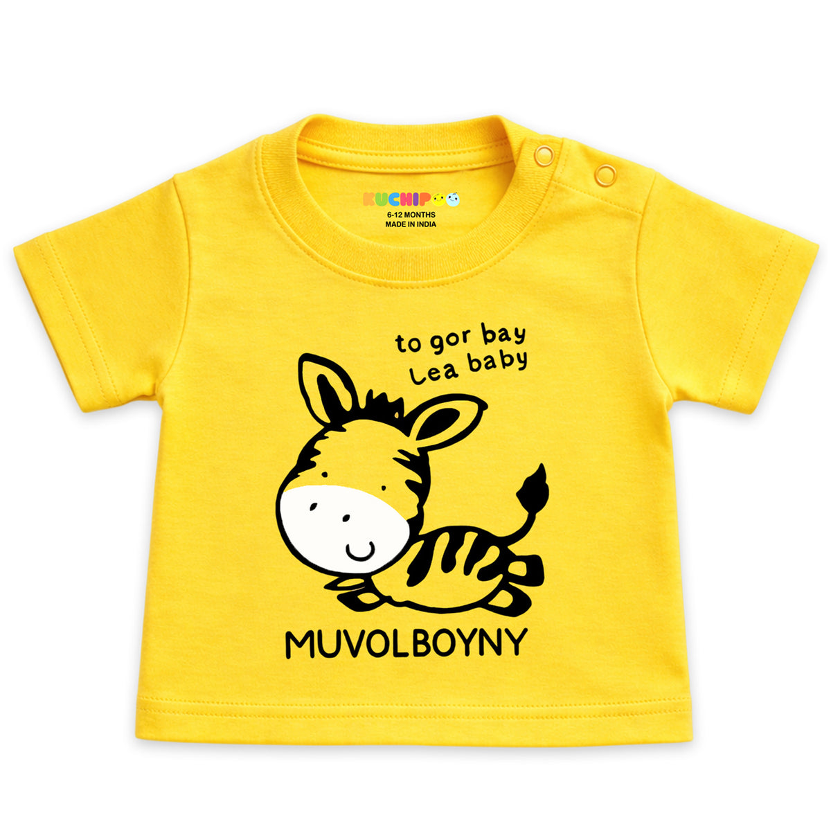 Kuchipoo 100% Cotton Baby Boys & Girls Printed T-Shirt Combo | Soft & Breathable Half Sleeve Tee | Cute Animal Graphics | Pack of 4