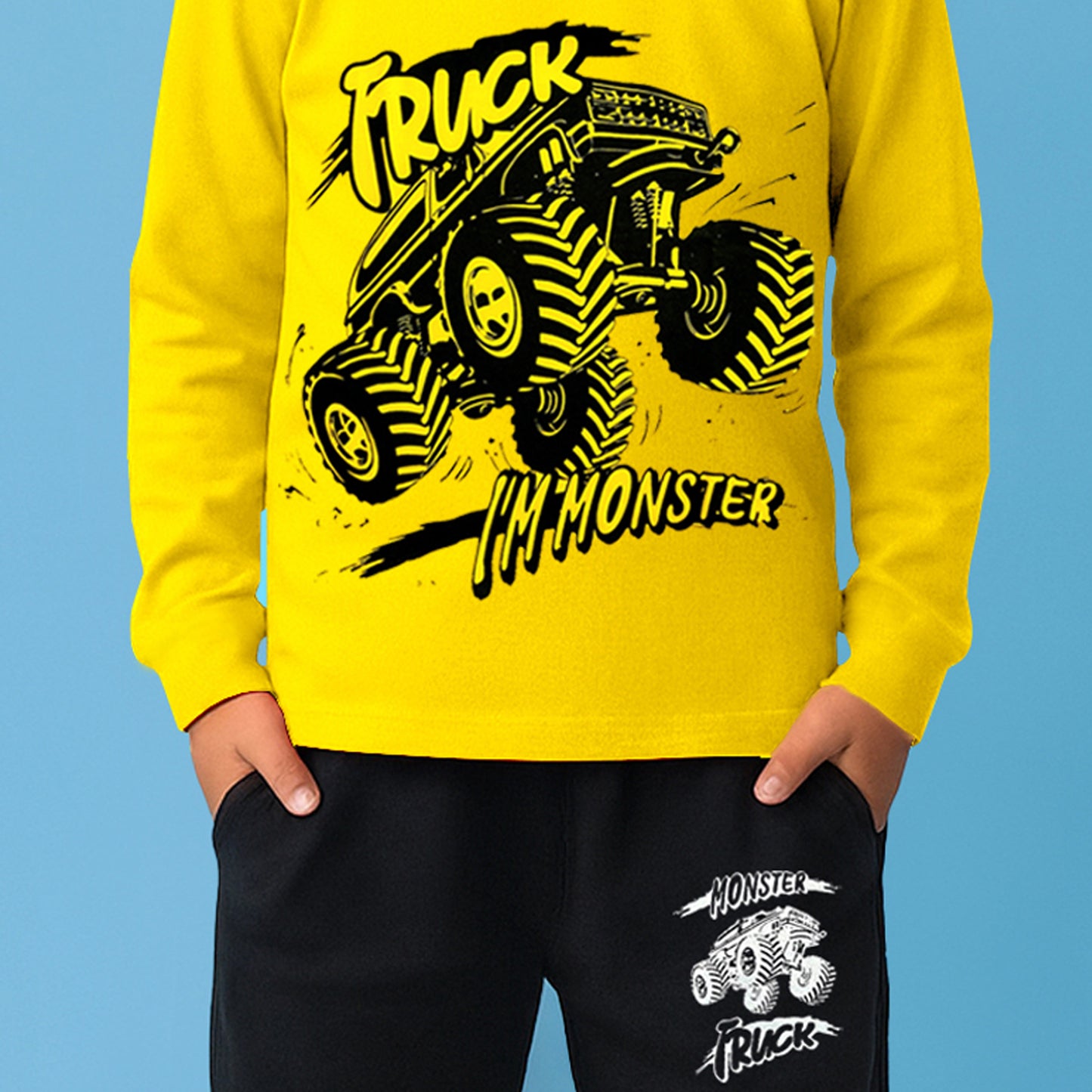 KUCHIPOO Boys T-Shirts and Trackpants Set