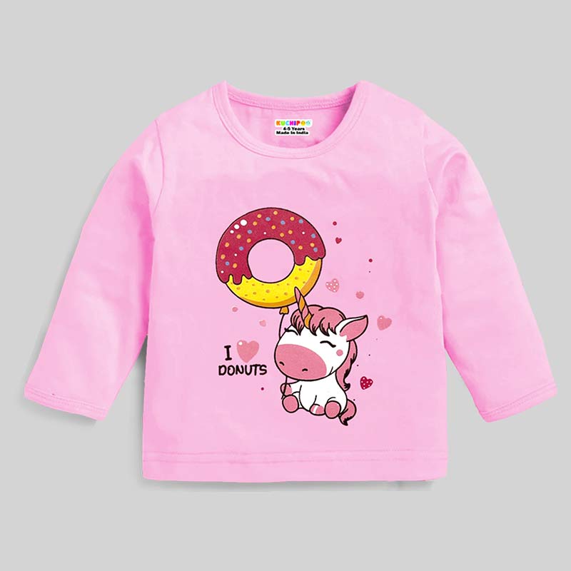 KUCHIPOO Baby Girls T-Shirts and Pyjamas Set
