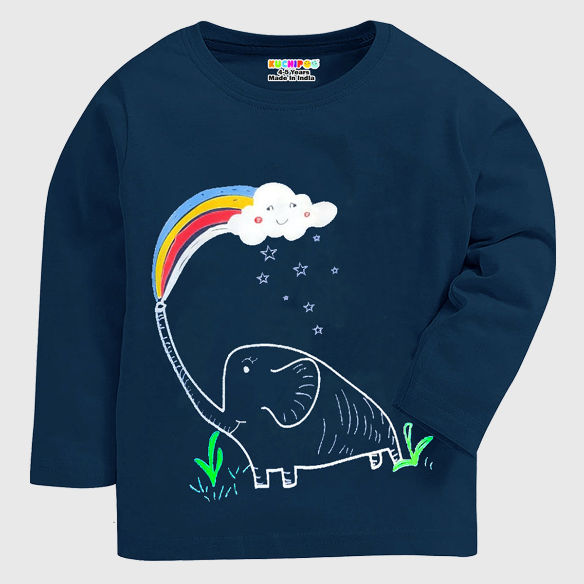 KUCHIPOO Baby Boys and Baby Girls Full Sleeves T-Shirts