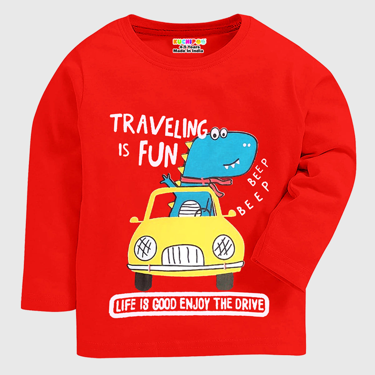 KUCHIPOO Baby Boys and Baby Girls Full Sleeves T-Shirts