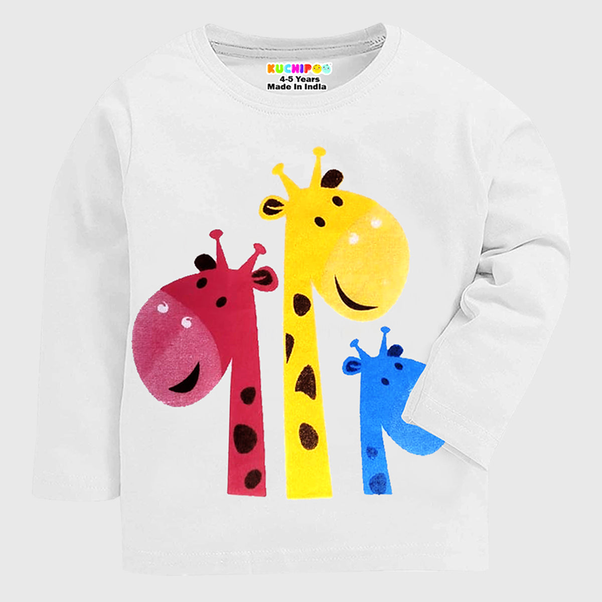 KUCHIPOO Baby Boys and Baby Girls Full Sleeves T-Shirts