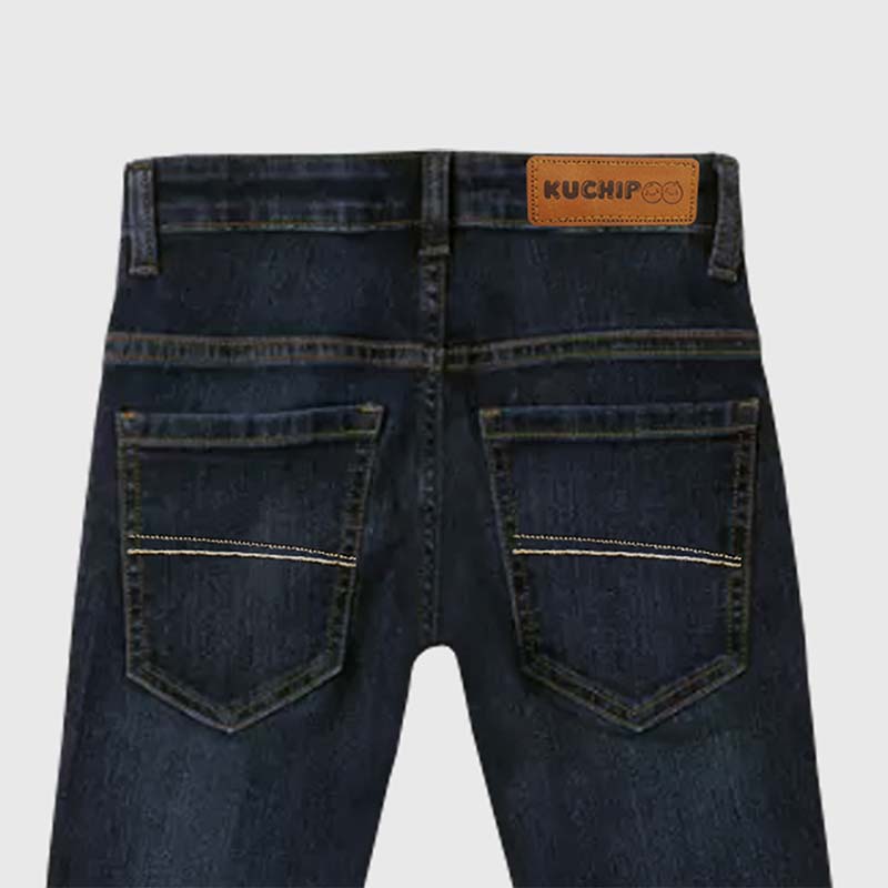 Kuchipoo Boys and Girls Regular Fit Denim Jeans