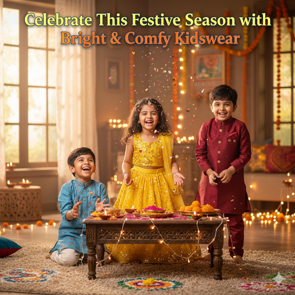 🎉 Celebrate This Festive Season with Bright & Comfy Kidswear