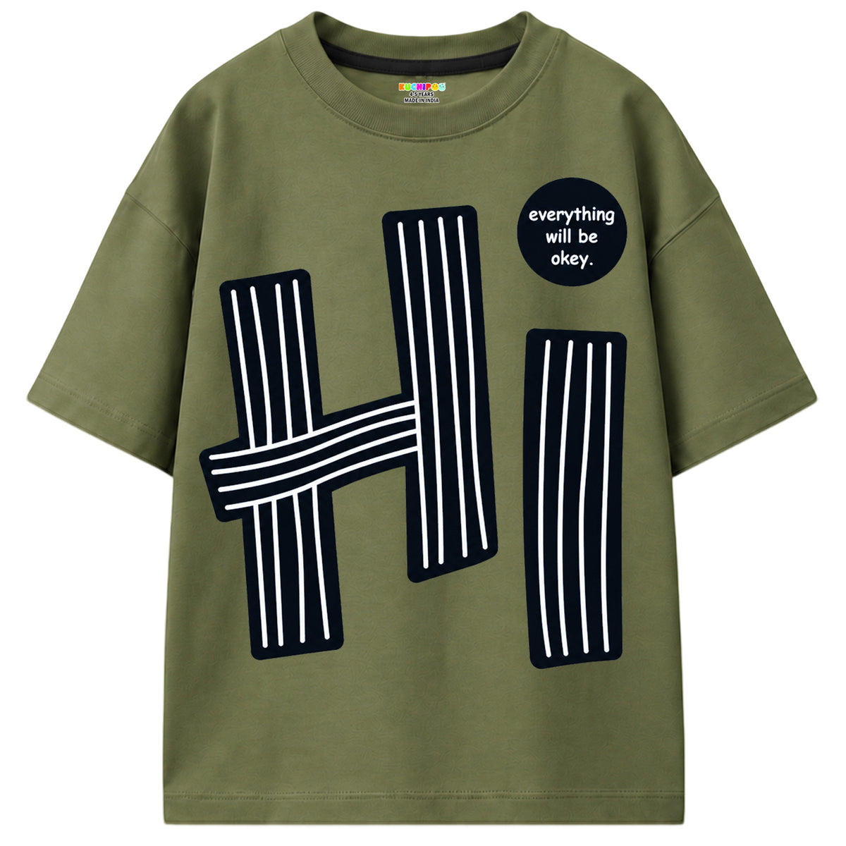 Kuchipoo Boys Cotton Printed T-Shirts | Half Sleeve Round Neck | Soft & Comfortable Casual Wear for Kids | Pack of 5