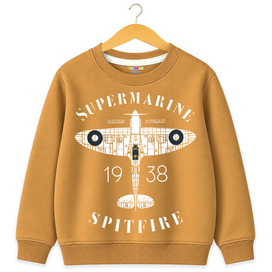 Kuchipoo Boys Graphic Printed Full Sleeve Round Neck Sweatshirt | Regular Fit Winterwear (Copy) (Copy)