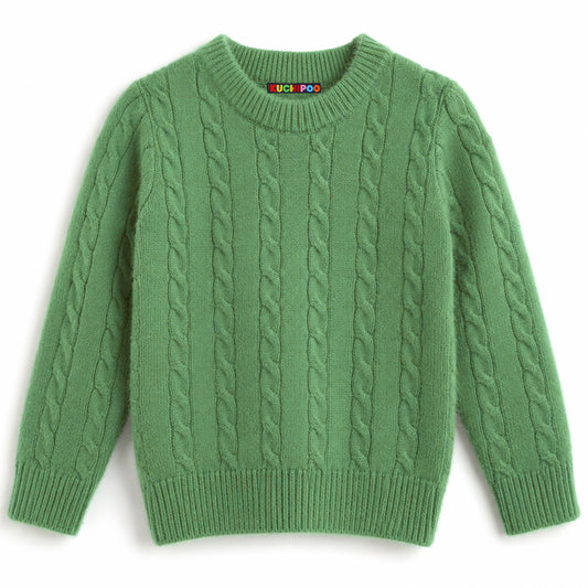 Kuchipoo Boys' Winter Wear Knitted Sweater | Full Sleeves Warm Pullover | Casual & Stylish Kids' Jumper