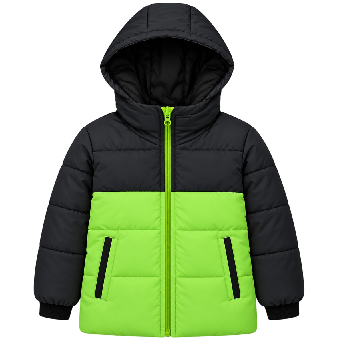 Kuchipoo Boys Winter Puffer Jacket with Hood and front Pocket