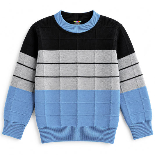 Kuchipoo Boys' Winter Wear Knitted Sweater | Full Sleeves Warm Pullover | Casual & Stylish Kids' Jumper