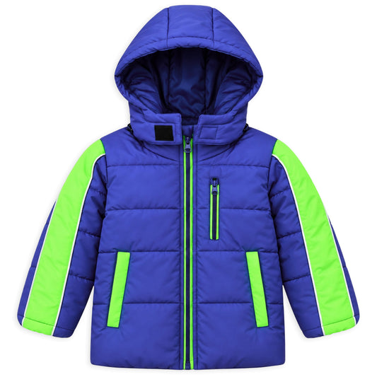 Kuchipoo Boys Winter Puffer Jacket with Hood and front Pocket