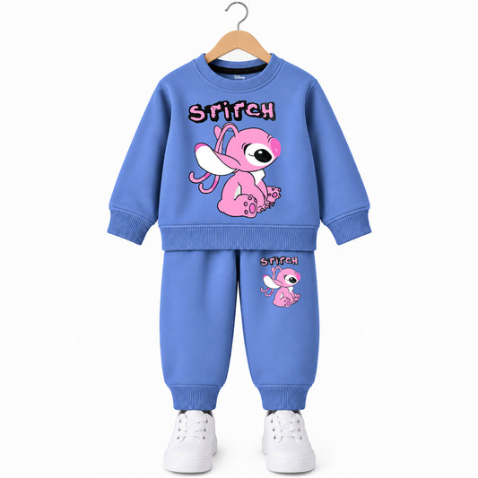 Kuchipoo © Disney Girls Sweatshirt and Jogger Set | Stitch Winterwear
