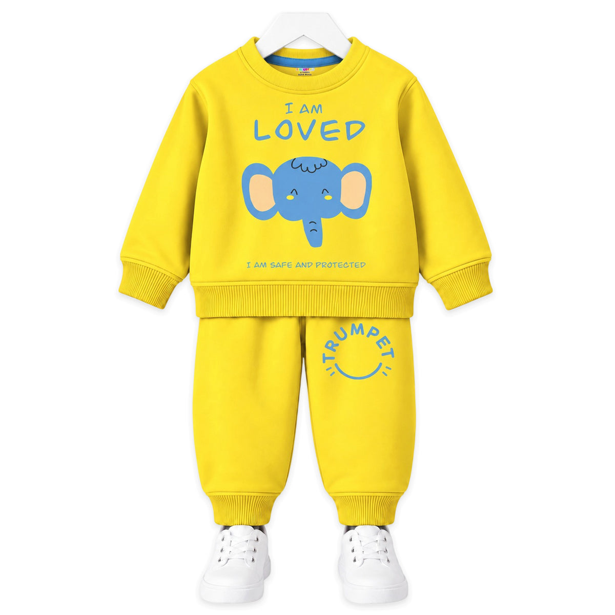 Kuchipoo Boys Printed Sweatshirt & Track Pant Set | Full Sleeve Winter Co-ord Set | Soft & Comfortable Casual Wear for Kids