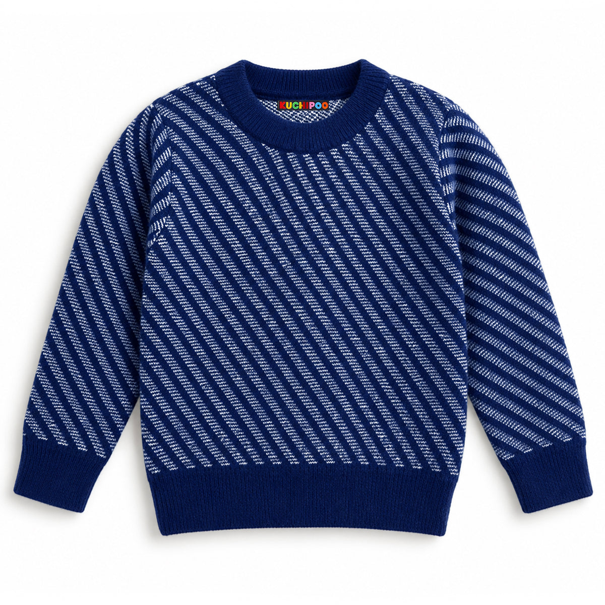 Kuchipoo Boys' Winter Wear Knitted Sweater | Full Sleeves Warm Pullover | Casual & Stylish Kids' Jumper