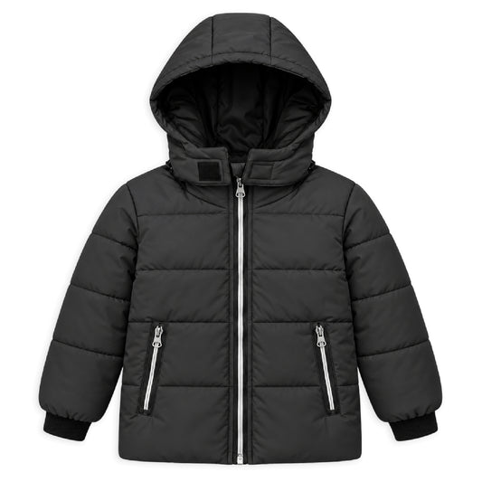 Kuchipoo Boys Winter Puffer Jacket with Hood and front Pocket