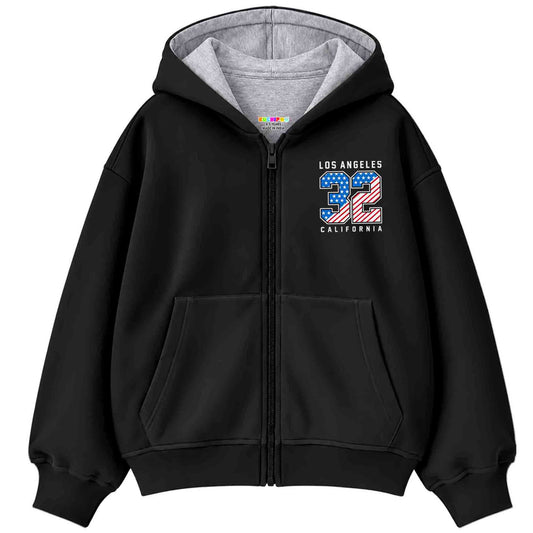 Kuchipoo Boys Zipper Hoodie with Front Pocket